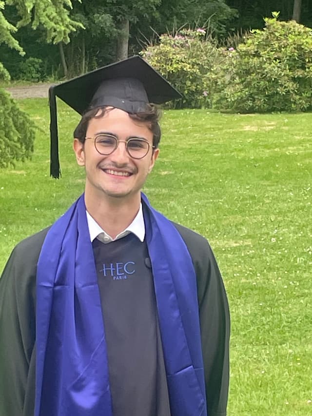 Me graduating from HEC Paris